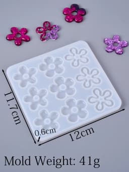 Earring Pendant Epoxy Silicone Mold DIY Handmade Hollow Flower Necklace Keychain Ornaments UV Resin Jewelry Crafts Casting Molds