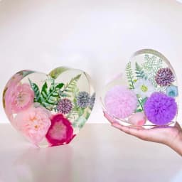 Large Love Silicone Mold DIY Heart Hexagonal Epoxy Resin Molds For Flower Preservation Bookend Ornaments Craft Casting Mould
