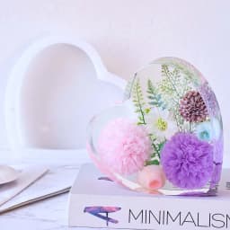 Large Love Silicone Mold DIY Heart Hexagonal Epoxy Resin Molds For Flower Preservation Bookend Ornaments Craft Casting Mould