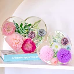 Large Love Silicone Mold DIY Heart Hexagonal Epoxy Resin Molds For Flower Preservation Bookend Ornaments Craft Casting Mould