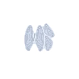 1pc Drip glue wing shaped silicone mold, used for epoxy resin casting DIY keychain pendant earrings jewelry