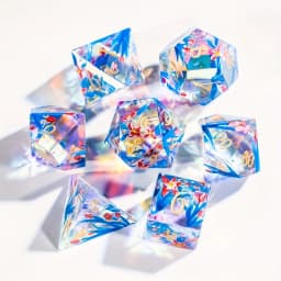 1 set of 7-shaped dice moulds Seamless 3D octahedron silicone moulds Suitable for resin and epoxy casting Handmade crafting