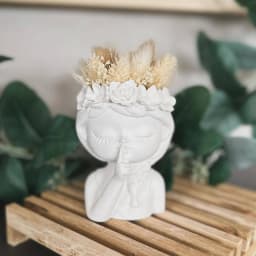 2-Piece Silicone Mould Set for DIY Succulent Concrete Planters, Vases, Plaster Cement Clay Moulds and Candlesticks