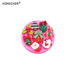 Christmas Series Bells Christmas Tree Snowman Snowhouse Chocolate Cake Silicone Mould DIY Resin Jewellery Accessories Drop Mold
