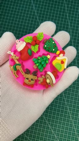 Christmas Series Bells Christmas Tree Snowman Snowhouse Chocolate Cake Silicone Mould DIY Resin Jewellery Accessories Drop Mold