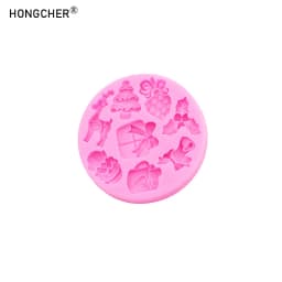 Christmas Series Bells Christmas Tree Snowman Snowhouse Chocolate Cake Silicone Mould DIY Resin Jewellery Accessories Drop Mold
