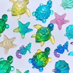 Cute Little Sea Turtle Silicone Mold DIY 3D Tortoise Starfish Seahorse Shell Jewelry Crystal UV Epoxy Resin Mould Plaster Craft