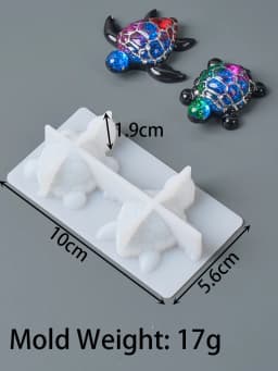Cute Little Sea Turtle Silicone Mold DIY 3D Tortoise Starfish Seahorse Shell Jewelry Crystal UV Epoxy Resin Mould Plaster Craft