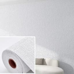 Self-Adhesive 3D Linen Foam Wall Sticker PVC Moisture-proof Wallpaper for Living Room Bedroom Bathroom Dormitory Home Decoration