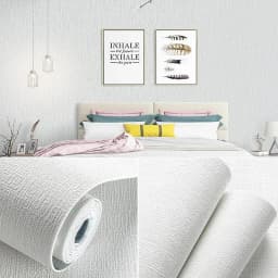 50cm Self-Adhesive Foam Wall Panel Wide 3D Linen PVC Texture Waterproof Soundproof Removable for Living Room Bedroom Home Decor