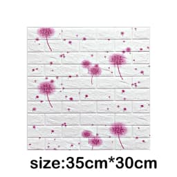 5-30pcs 35cm*30cm DIY Self-adhesive 3D Wall Stickers For Bedroom Waterproof Home Decor Background Foam Brick Wallpaper