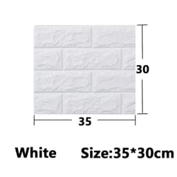 5-30pcs 35cm*30cm DIY Self-adhesive 3D Wall Stickers For Bedroom Waterproof Home Decor Background Foam Brick Wallpaper