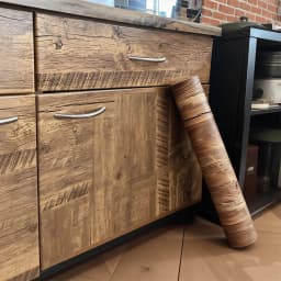 Wood Grain Contact Paper Brown Wooden Wallpaper Self-Adhesive Removable Vinyl Film Easy to Apply For Furniture Kitchen Cabinets