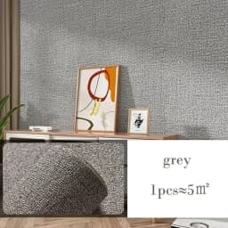 10m 3D Thicken Self-Adhesive Wallpaper Linen Plain Diatom Mud Wall Stickers Color Decor Renovation Anti-Collision Home Decor
