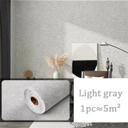 10m 3D Thicken Self-Adhesive Wallpaper Linen Plain Diatom Mud Wall Stickers Color Decor Renovation Anti-Collision Home Decor