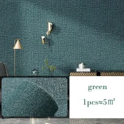 10m 3D Thicken Self-Adhesive Wallpaper Linen Plain Diatom Mud Wall Stickers Color Decor Renovation Anti-Collision Home Decor