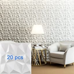 12pcs/20pcs 3D Textured Wall Panels for Indoor Wall Decoration, Suitable for Living Room Hall Bedroom Hotel Office, 30cm X 30cm