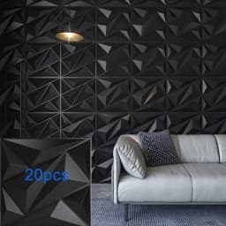 12pcs/20pcs 3D Textured Wall Panels for Indoor Wall Decoration, Suitable for Living Room Hall Bedroom Hotel Office, 30cm X 30cm