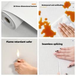 50cmX2.8M/10M 3D Self-Adhesive Insulation Wallpaper Waterproof Moisture-Proof Soundproof Panel Ceiling TV Background Decoration
