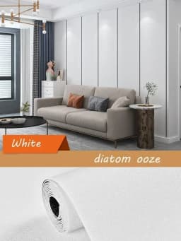 50cmX2.8M/10M 3D Self-Adhesive Insulation Wallpaper Waterproof Moisture-Proof Soundproof Panel Ceiling TV Background Decoration