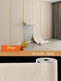50cmX2.8M/10M 3D Self-Adhesive Insulation Wallpaper Waterproof Moisture-Proof Soundproof Panel Ceiling TV Background Decoration