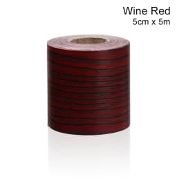 Self-adhesive PVC Wallpaper Waterproof Wood Living Room Skirting Line Vinyl Decals Baseboard Wall Border Corner Stickers