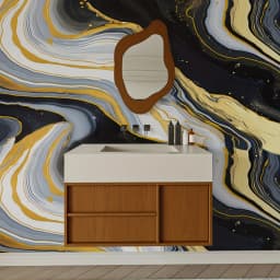 Self Adhesive Marble Wallpaper 3Mx60CM Peel and Stick Wall Sticker Waterproof Heat Resistant Kitchen Backsplash Countertop Decor