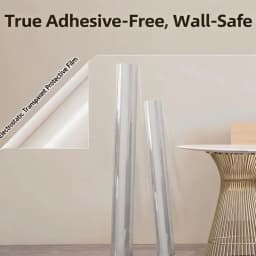 Household Clear Wall Protector Anti-dirt Electrostatic Sticker Waterproof Decorative Film for Indoor Wall Decoration