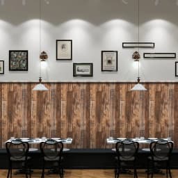 Retro Wood Grain Self-adhesive Wallpaper Background Wall and Door Stickers Furniture Color Change Moisture-proof PVC Wallpaper