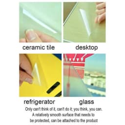 60x300cm Transparent Kitchen Oil-proof Wall Sticker Heat-resistant Self-Adhesive Film Covering Removable Protective Film Shelf