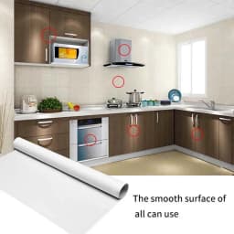 60x300cm Transparent Kitchen Oil-proof Wall Sticker Heat-resistant Self-Adhesive Film Covering Removable Protective Film Shelf