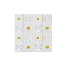 10Pcs 70x70cm Big Size Ceiling Wallpaper 3D Brick Waterproof Wall Stickers Foam Self-Adchive Wall Decoration
