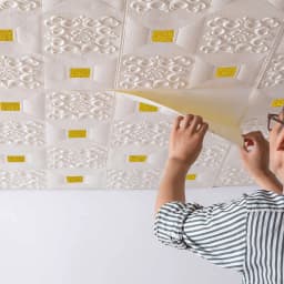 10Pcs 70x70cm Big Size Ceiling Wallpaper 3D Brick Waterproof Wall Stickers Foam Self-Adchive Wall Decoration