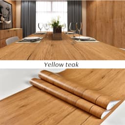 PVC Self Adhesive Waterproof Wallpaper Wall in Roll Furniture Cabinets Vinyl Decorative Film Wood Grain Stickers For Home Decor