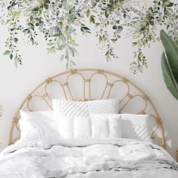 Watercolor Vines Wall Stickers Removable Self-Adhesive Vinyl Decals For Home Decor Greenery Art Nursery Or Bedroom Decoration