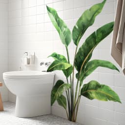 Realistic Green Plant Wall Sticker 3D Vivid Leaf Decal Easy Peel And Stick For Home Office Bedroom Wall Art Decals