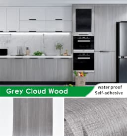 55cm Width Wood Grain PVC Wallpaper for Door Wardrobe Cupboard Table Furniture Waterproof Self Adhesive Stickers Home Decor Film