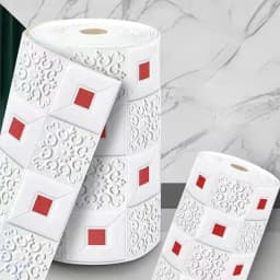 70cm*1/5/10m 3D Stereo Wall Stickers Self-adhesive Ceiling Decor Stickers Living Room Bedroom TV Background Waterproof Wallpaper