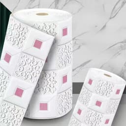 70cm*1/5/10m 3D Stereo Wall Stickers Self-adhesive Ceiling Decor Stickers Living Room Bedroom TV Background Waterproof Wallpaper