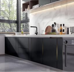 Black Matte Wallpaper 80cm Width Waterproof Vinyl Self-Adhesive Contact Paper Peel and Stick Wall Covering for Living Room Bedro