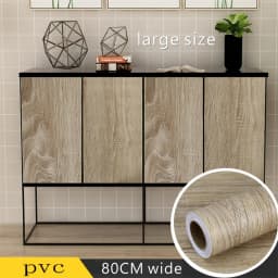 6M Waterproof Self Adhesive PVC Wallpaper Roll Furniture Cabinets Vinyl Decorative Film Wood Grain Stickers for Diy Home Decor