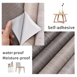6M Waterproof Self Adhesive PVC Wallpaper Roll Furniture Cabinets Vinyl Decorative Film Wood Grain Stickers for Diy Home Decor