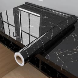 40cm Marble Vinyl Self Adhesive Wallpaper Waterproof Contact Paper PVC Wall Stickers for Kitchen Livingroom Home Decorative Film