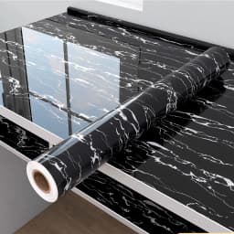 40cm Marble Vinyl Self Adhesive Wallpaper Waterproof Contact Paper PVC Wall Stickers for Kitchen Livingroom Home Decorative Film