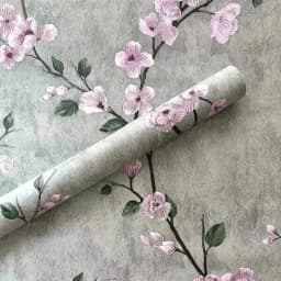 Floral Wall Sticker Grey Peel and Stick Wallpapers Flower Self Adhesive Wallpaper Removable Contact Paper Furniture Decorative