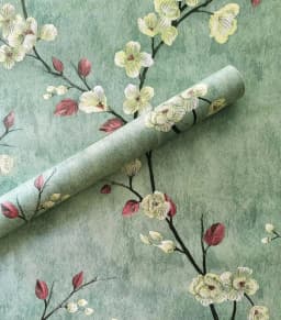 Floral Wall Sticker Grey Peel and Stick Wallpapers Flower Self Adhesive Wallpaper Removable Contact Paper Furniture Decorative