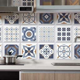 Small Ceramic Tile Pattern Wallpaper Bathroom Stove Kitchen Decoration Renovation Self-adhesive Wallpaper Wall Stickers