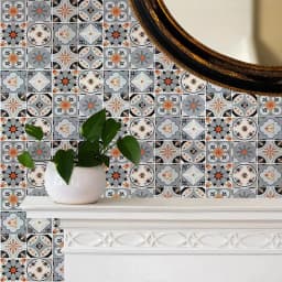 Small Ceramic Tile Pattern Wallpaper Bathroom Stove Kitchen Decoration Renovation Self-adhesive Wallpaper Wall Stickers