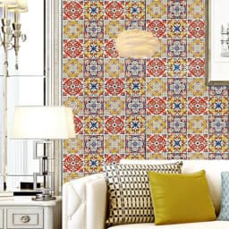 Small Ceramic Tile Pattern Wallpaper Bathroom Stove Kitchen Decoration Renovation Self-adhesive Wallpaper Wall Stickers