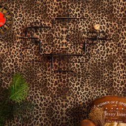 Leopard Print Self-adhesive Wallpaper for Home Decoration Dining Room Living Room Bedroom TV Background Wall PVC Sticker